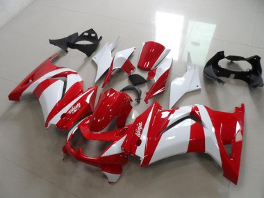 Kawasaki ZX 250R 2008-2012 Verkleidungen - Rot Weiß