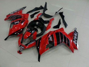 Kawasaki ZX 300R 2013-2016 Verkleidungen - Rot Schwarz Airfore