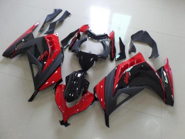 Kawasaki ZX 300R 2013-2016 Verkleidungen - Rot Schwarz