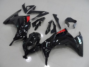 Kawasaki ZX 300R 2013-2016 Verkleidungen - Schwarz Rot