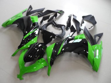 Kawasaki ZX 300R 2013-2016 Vollverkleidung - Schwarz Grün