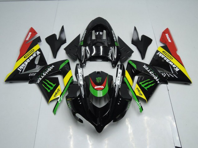 Kawasaki ZX10R 2003-2005 Verkleidungen - Schwarz Gelbes Monster