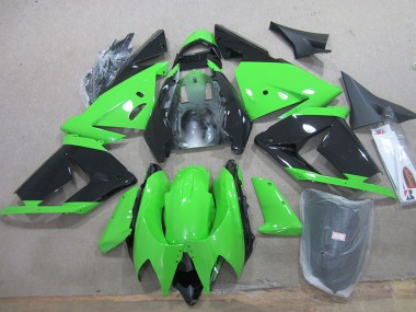 Kawasaki ZX10R 2003-2005 Verkleidungen - Schwarz Grün