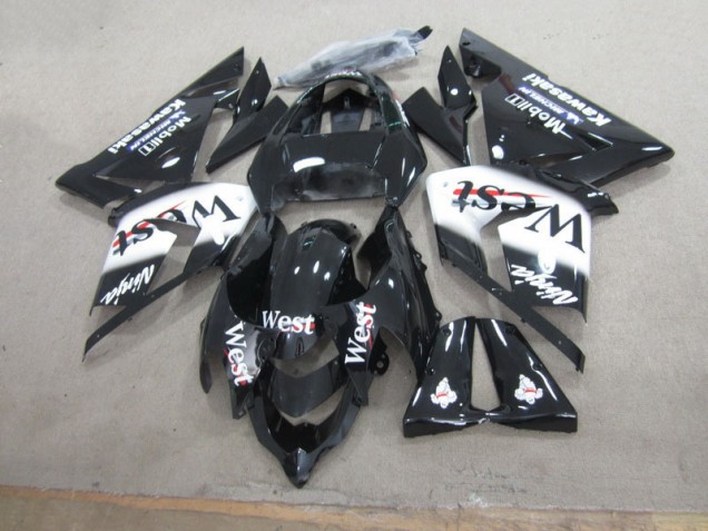 Kawasaki ZX10R 2003-2005 Verkleidungen - Schwarzer West Ninja