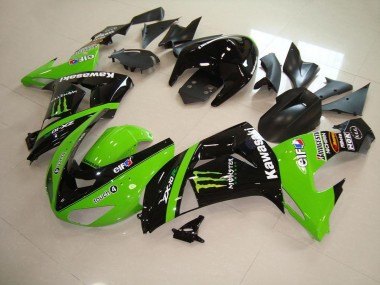 Kawasaki ZX10R 2006-2007 Verkleidung - Grünes Monster