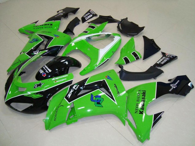 Kawasaki ZX10R 2006-2007 Verkleidungen - Grün