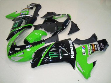 Kawasaki ZX10R 2006-2007 Verkleidungen - Grünes Monster