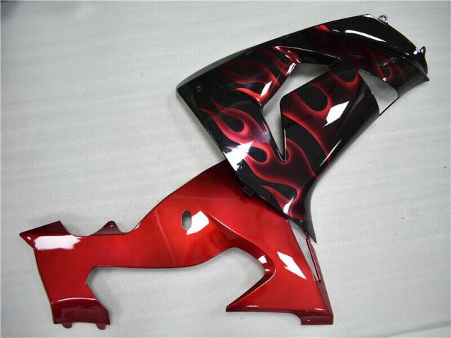 Kawasaki ZX10R 2006-2007 Verkleidungen - Rot Flamme