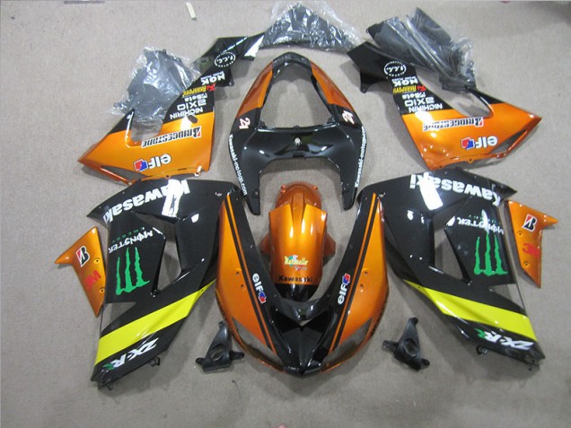 Kawasaki ZX10R 2006-2007 Verkleidungen - Schwarz Orange Monster Kawasaki ZX10R 2006-2007 Verkleidungen - Schwarz Orange Monster