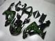 Kawasaki ZX10R 2006-2007 Verkleidungen - Schwarze Grüne Flamme Kawasaki ZX10R 2006-2007 Verkleidungen - Schwarze Grüne Flamme