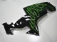 Kawasaki ZX10R 2006-2007 Verkleidungen - Schwarze Grüne Flamme Kawasaki ZX10R 2006-2007 Verkleidungen - Schwarze Grüne Flamme