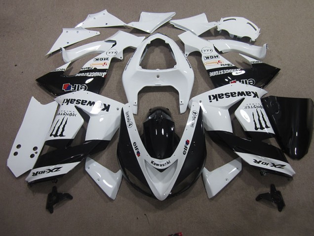Kawasaki ZX10R 2006-2007 Verkleidungen - Weiß Touch4 Monster Kawasaki ZX10R 2006-2007 Verkleidungen - Weiß Touch4 Monster