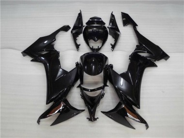 Kawasaki ZX10R 2008-2010 Verkleidung - Glänzend Schwarz