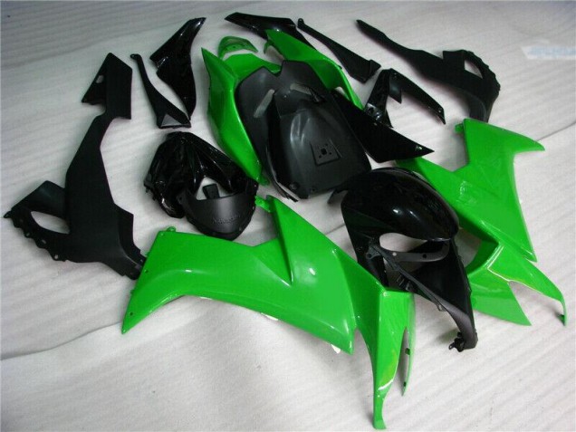 Kawasaki ZX10R 2008-2010 Verkleidungen - Grün Schwarz