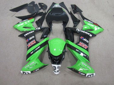 Kawasaki ZX10R 2008-2010 Verkleidungen - Schwarz Grün