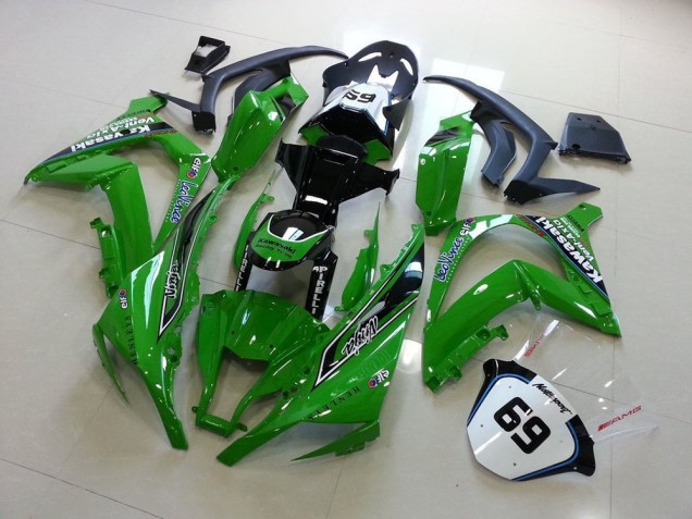 Kawasaki ZX10R 2011-2015 Verkleidungen - Grün