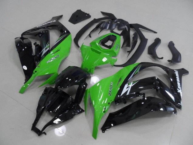 Kawasaki ZX10R 2011-2015 Verkleidungen - Grün und Schwarz Kawasaki ZX10R 2011-2015 Verkleidungen - Grün und Schwarz