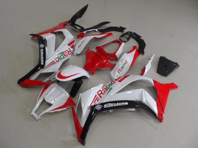 Kawasaki ZX10R 2011-2015 Verkleidungen - Rot Weiß Rapid