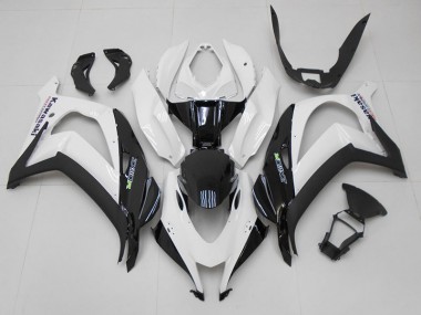 Kawasaki ZX10R 2016-2019 Verkleidungen - Weiß Schwarz