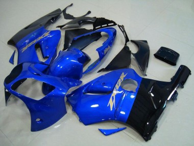 Kawasaki ZX12R 2000-2001 Verkleidungen - Blau Schwarz