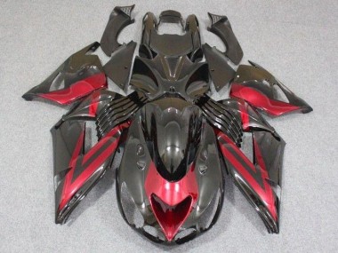 Kawasaki ZX14R ZZR 1400 2006-2011 Verkleidung - Schwarz Rot