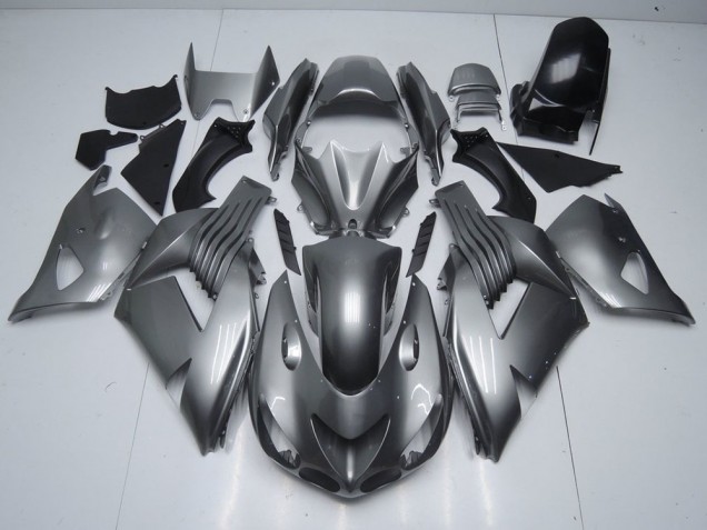 Kawasaki ZX14R ZZR 1400 2006-2011 Verkleidungen - Glänzend Grau