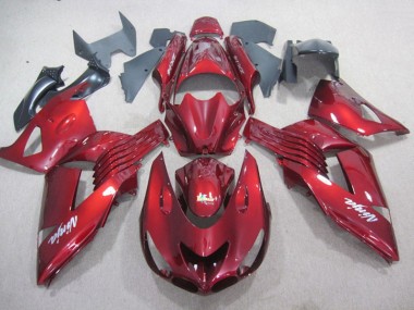 Kawasaki ZX14R ZZR 1400 2006-2011 Verkleidungen - Rot Weiß Ninja Aufkleber