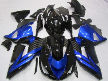 Kawasaki ZX14R ZZR 1400 2006-2011 Verkleidungen - Schwarz Blau