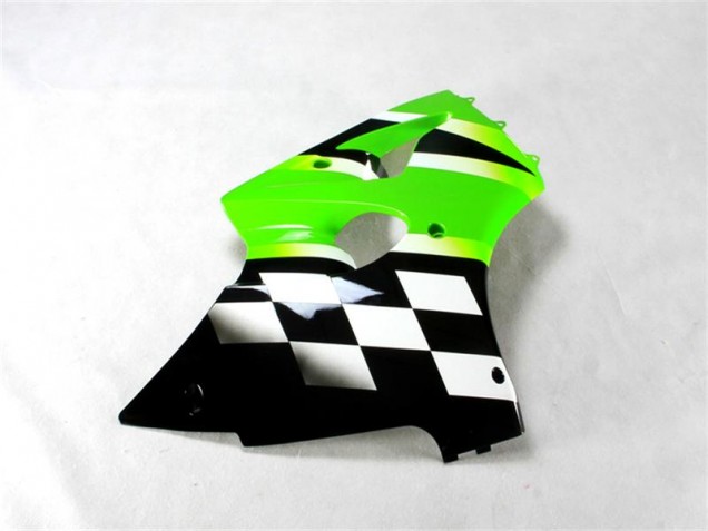 Kawasaki ZX6R 2000-2002 Verkleidung - Grün Schwarz Weiß Kawasaki ZX6R 2000-2002 Verkleidung - Grün Schwarz Weiß