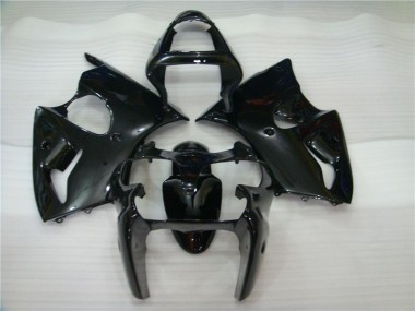 Kawasaki ZX6R 2000-2002 Verkleidungen - Glänzend Schwarz