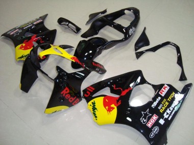 Kawasaki ZX6R 2000-2002 Verkleidungen - Rot Bull