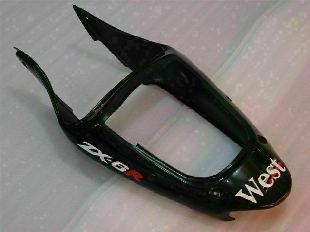 Kawasaki ZX6R 2000-2002 Verkleidungen - Schwarzer West Ninja