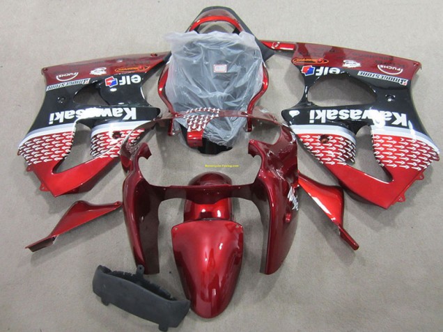 Kawasaki ZX6R 2000-2002 Vollverkleidung - Rot Kawasaki ZX6R 2000-2002 Vollverkleidung - Rot