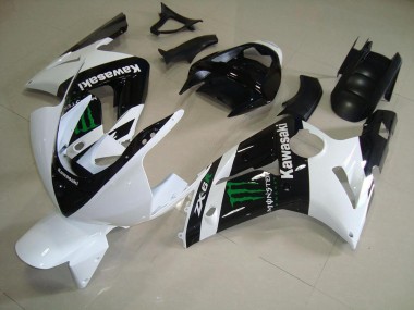 Kawasaki ZX6R 2003-2004 Verkleidung - Weiß Monster