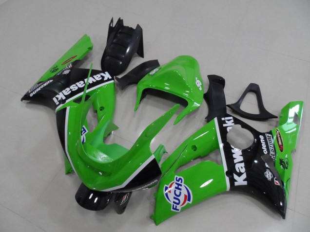 Kawasaki ZX6R 2003-2004 Verkleidungen - Grün Fuchs