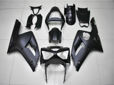 Kawasaki ZX6R 2003-2004 Verkleidungen - Matt Schwarz