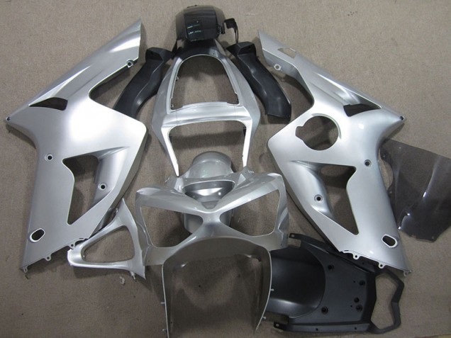 Kawasaki ZX6R 2003-2004 Verkleidungen - Silber
