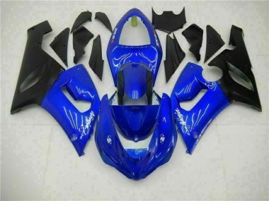 Kawasaki ZX6R 2005-2006 Verkleidung - Blau