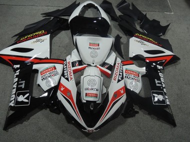 Kawasaki ZX6R 2005-2006 Verkleidung - Weiß Schwarz Rizoma Playboy