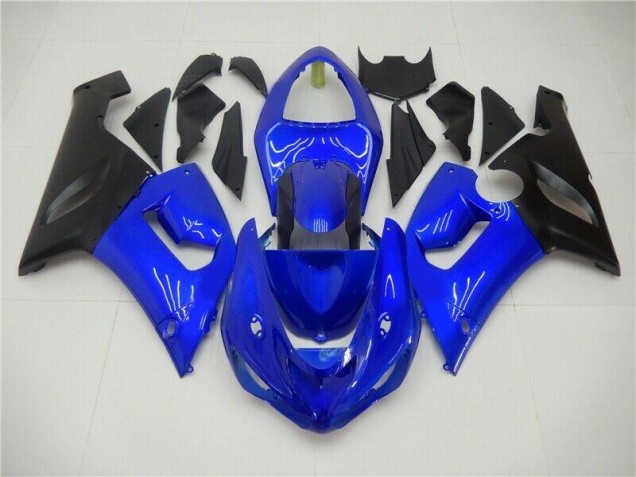 Kawasaki ZX6R 2005-2006 Verkleidungen - Blau