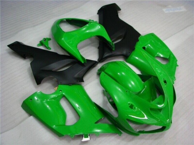Kawasaki ZX6R 2005-2006 Verkleidungen - Grün Matt schwarz Kawasaki ZX6R 2005-2006 Verkleidungen - Grün Matt schwarz