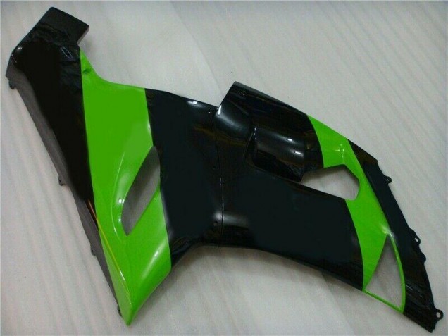 Kawasaki ZX6R 2005-2006 Verkleidungen - Grün Schwarz Kawasaki ZX6R 2005-2006 Verkleidungen - Grün Schwarz