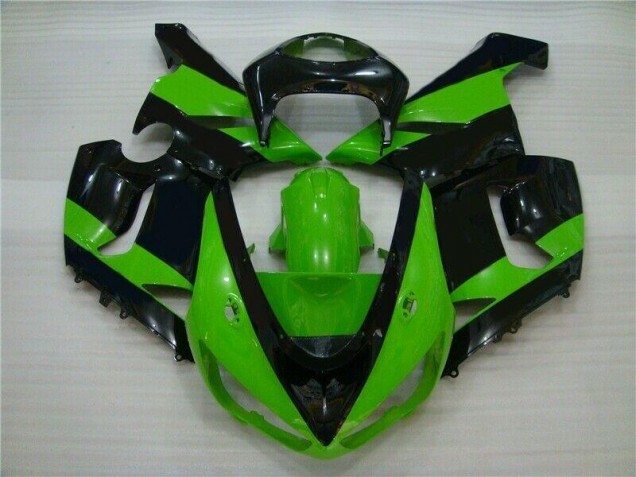Kawasaki ZX6R 2005-2006 Verkleidungen - Grün Schwarz Kawasaki ZX6R 2005-2006 Verkleidungen - Grün Schwarz