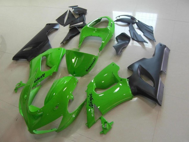 Kawasaki ZX6R 2005-2006 Verkleidungen Komplett Sets - Grün