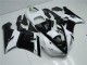 Kawasaki ZX6R 2005-2006 Verkleidungen - Schwarz Weiß Kawasaki ZX6R 2005-2006 Verkleidungen - Schwarz Weiß