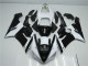 Kawasaki ZX6R 2005-2006 Verkleidungen - Schwarz Weiß Kawasaki ZX6R 2005-2006 Verkleidungen - Schwarz Weiß
