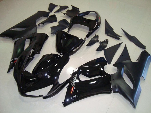 Kawasaki ZX6R 2005-2006 Vollverkleidung - Schwarz