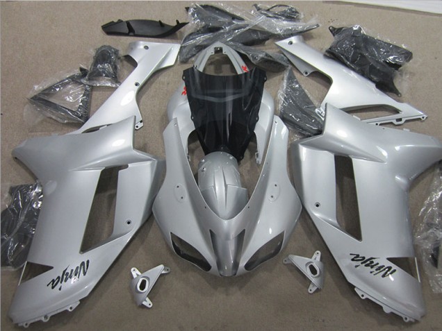 Kawasaki ZX6R 2007-2008 Verkleidung - Silber