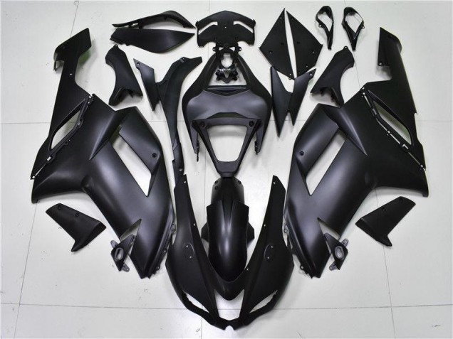 Kawasaki ZX6R 2007-2008 Verkleidungen - Matt Schwarz