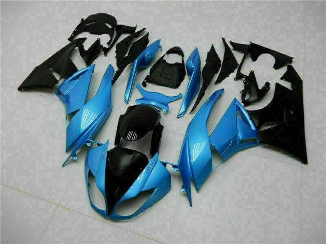 Kawasaki ZX6R 2009-2012 Verkleidungen - Blau Schwarz Kawasaki ZX6R 2009-2012 Verkleidungen - Blau Schwarz